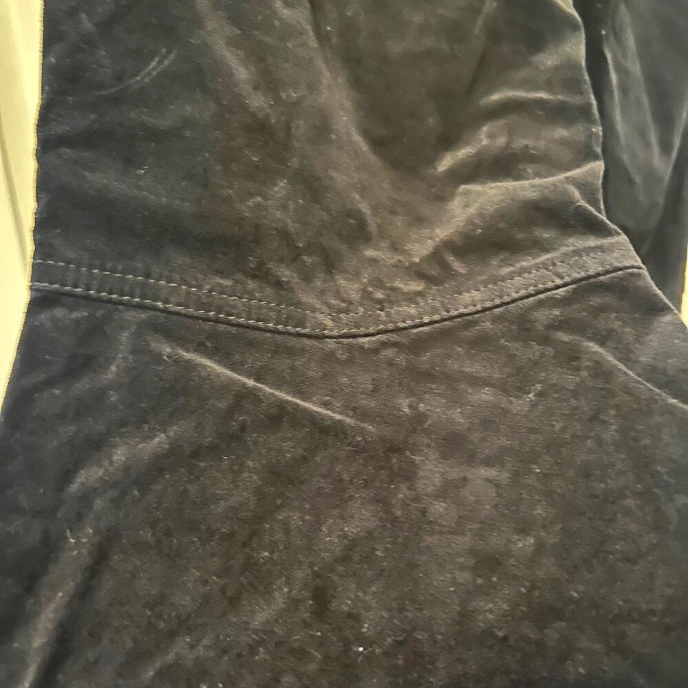 Forever 21-XLarge Velvety Distressed Hippie Fringed High Waisted Jeans/Pants - Picture 15 of 15